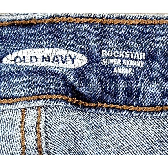 Old Navy Girls Jeans Rockstar Super Skinny Ankle size 8 Tall JH1668089 - Picture 3 of 4